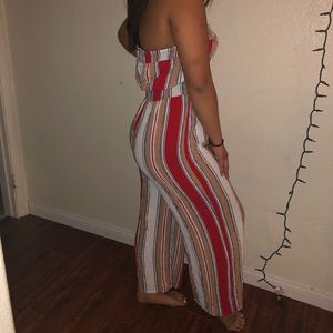 Striped Jump Suit